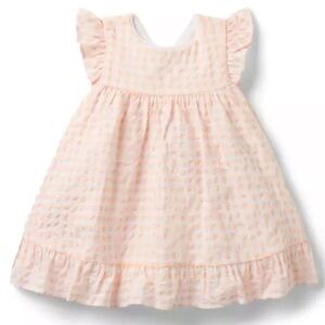 Janie & Jack Baby Gingham Ruffle Dress NWT